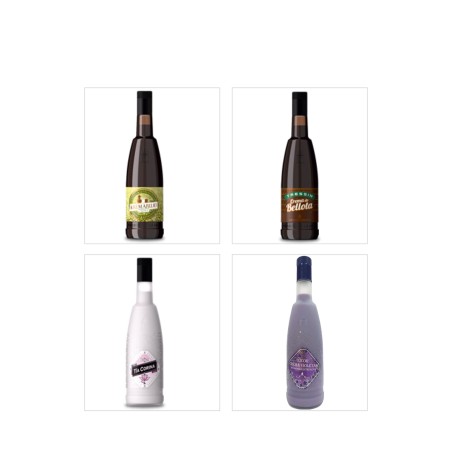 SURTIDO CAJA 6 BOTELLAS CREMAS 15%VOL. (MÍNIMO 6 BOTELLAS DE 70CC)